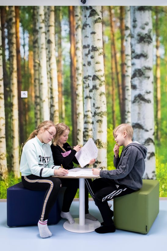 Äänekoskelle nousi uusi kyläkoulu hirrestä