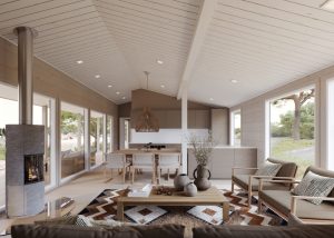 Honka Star log cabin interior