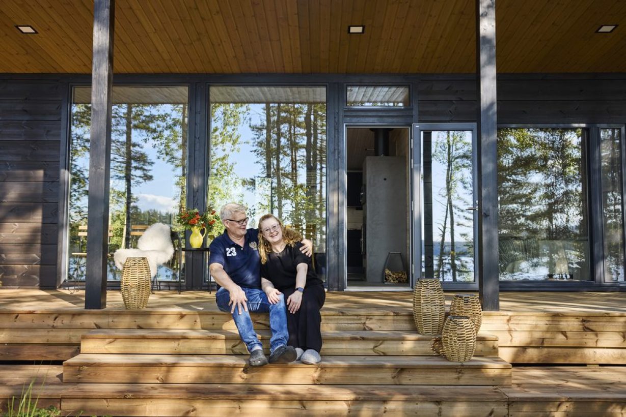 Honka Rock maisemamökki saaressa – 65-neliöinen tilaihme